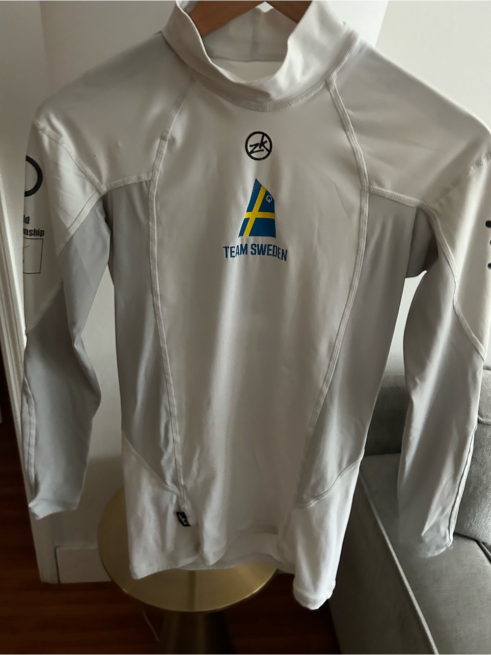 Zhik Unisex  Spandex Rash Guard Top XS Sailing Water Sports Sweden Team